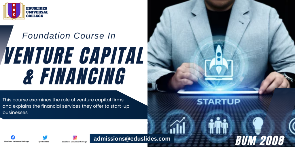 Foundation Course in Venture Capital and Financing - Eduslides